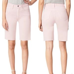 The Bermuda High Waist Raw Hem Denim Shorts
JOE'S